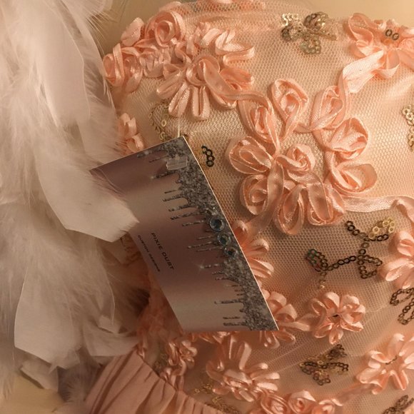 ADORABLE vintage peach baby doll style FAIRY DRESS! - Picture 7 of 16